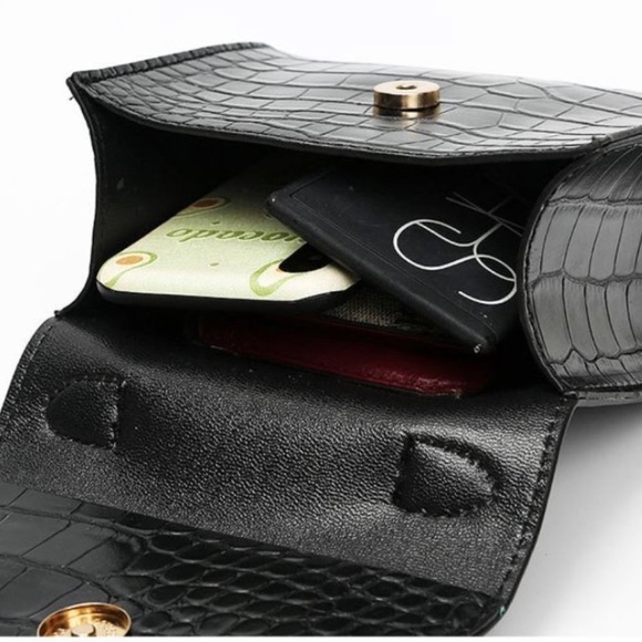 Mini Croc Embossed Chain Satchel ❤️ 5 for 30 - Picture 5 of 6